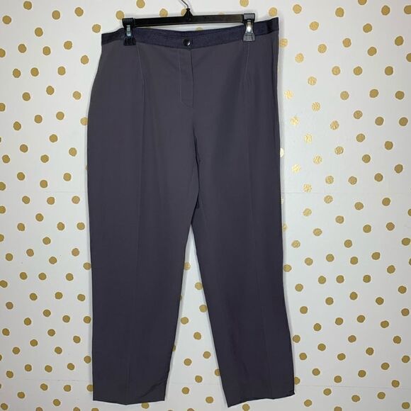 𝅺LANVIN Gray Ankle Trouser Pants - Picture 1 of 5
